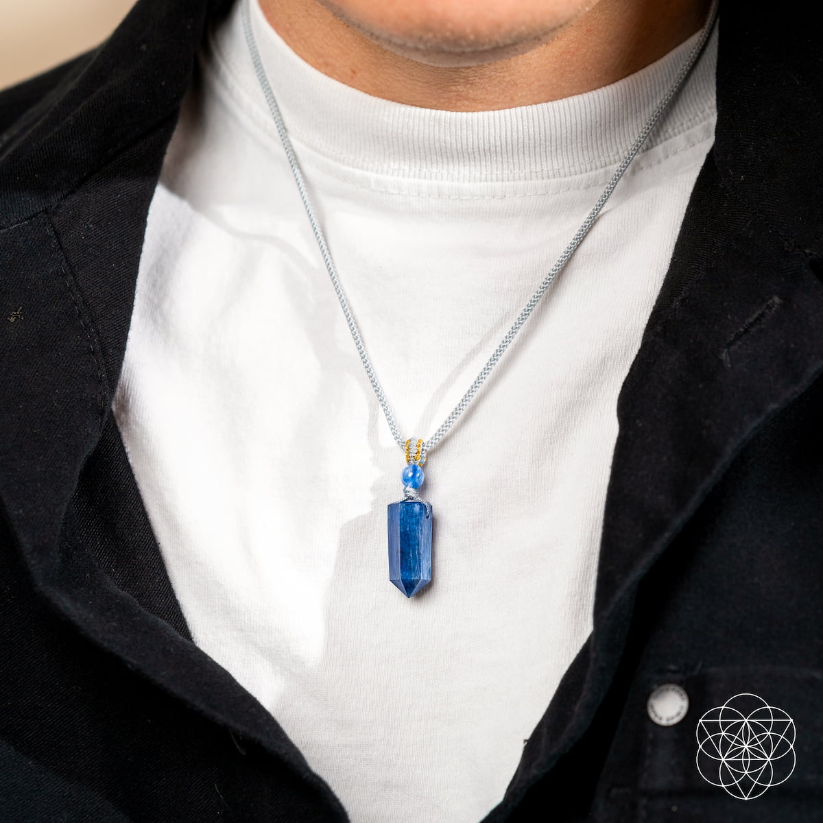 The Aura Shield - Rare Kyanite Pendant